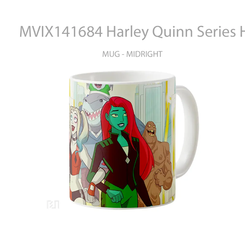 Mug Harley Quinn Series Harley Quinn Poison Ivy Bane Clayface King Shark Gelas Keramik Unik - All-side / Desain