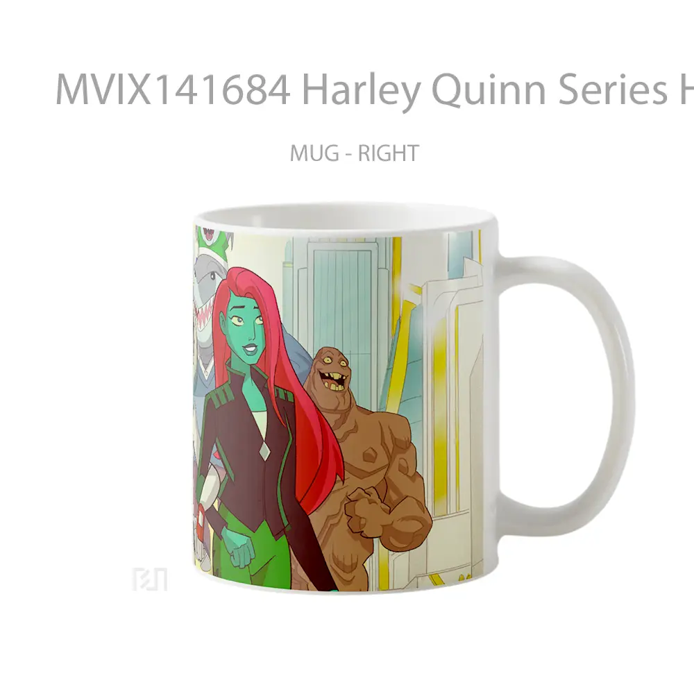 Mug Harley Quinn Series Harley Quinn Poison Ivy Bane Clayface King Shark Gelas Keramik Unik - All-side / Desain