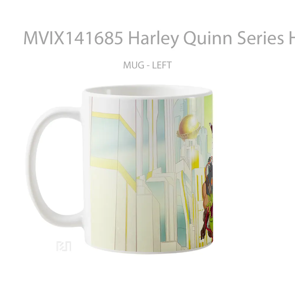 Mug Harley Quinn Series Harley Quinn Poison Ivy Bane Clayface King Shark Gelas Keramik Unik - All-side / Desain