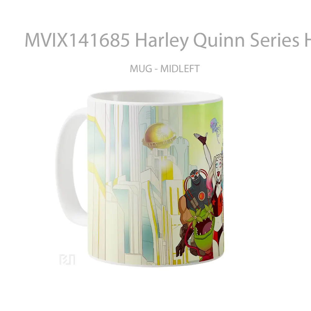 Mug Harley Quinn Series Harley Quinn Poison Ivy Bane Clayface King Shark Gelas Keramik Unik - All-side / Desain