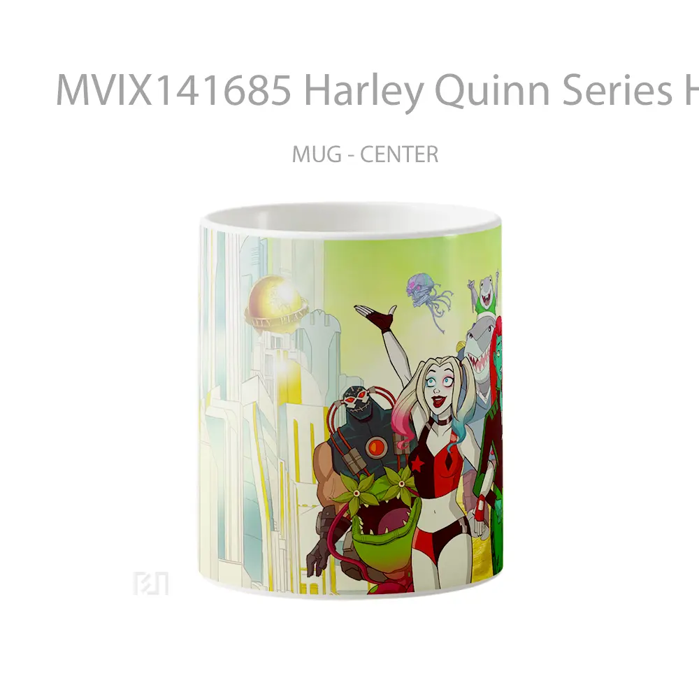Mug Harley Quinn Series Harley Quinn Poison Ivy Bane Clayface King Shark Gelas Keramik Unik