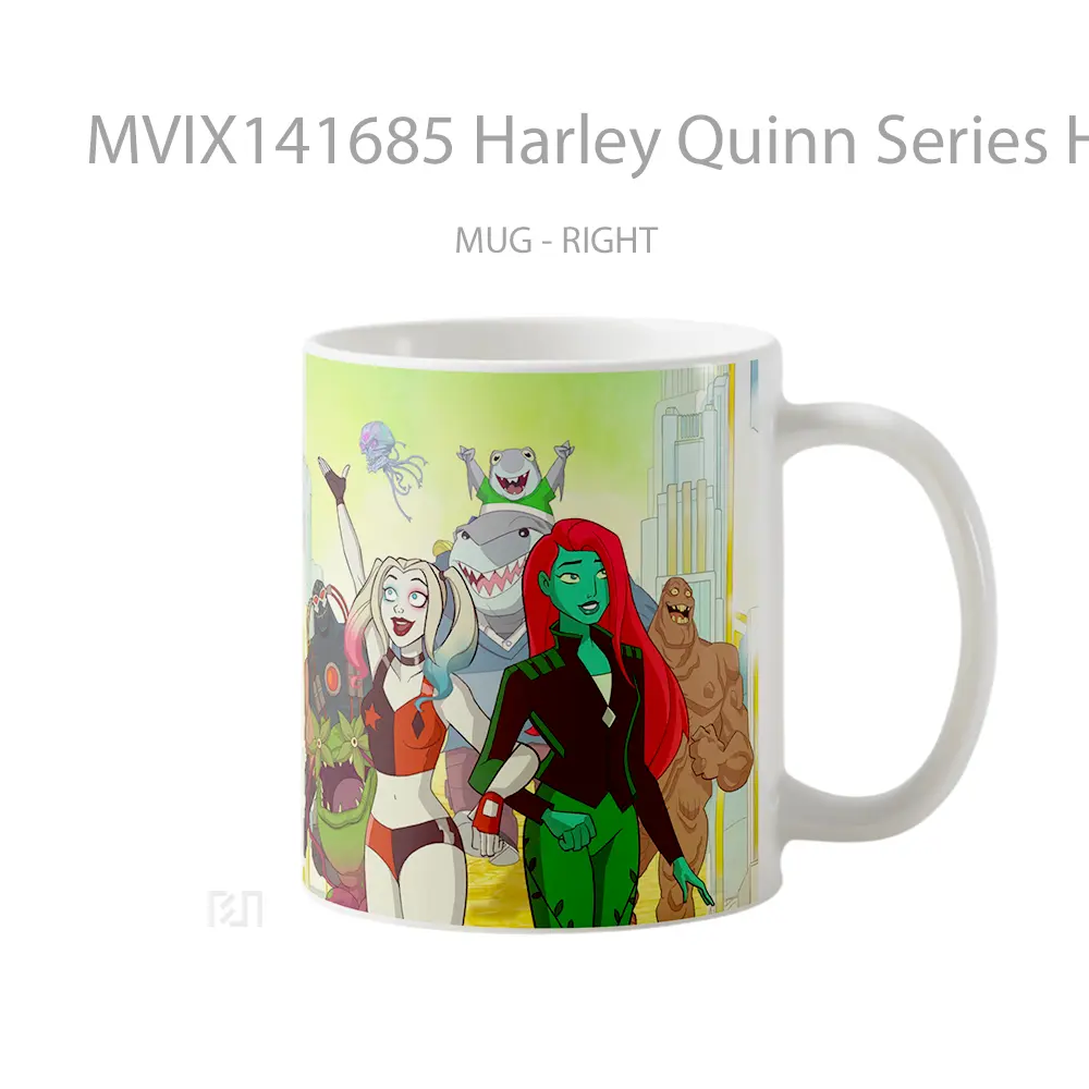 Mug Harley Quinn Series Harley Quinn Poison Ivy Bane Clayface King Shark Gelas Keramik Unik - All-side / Desain