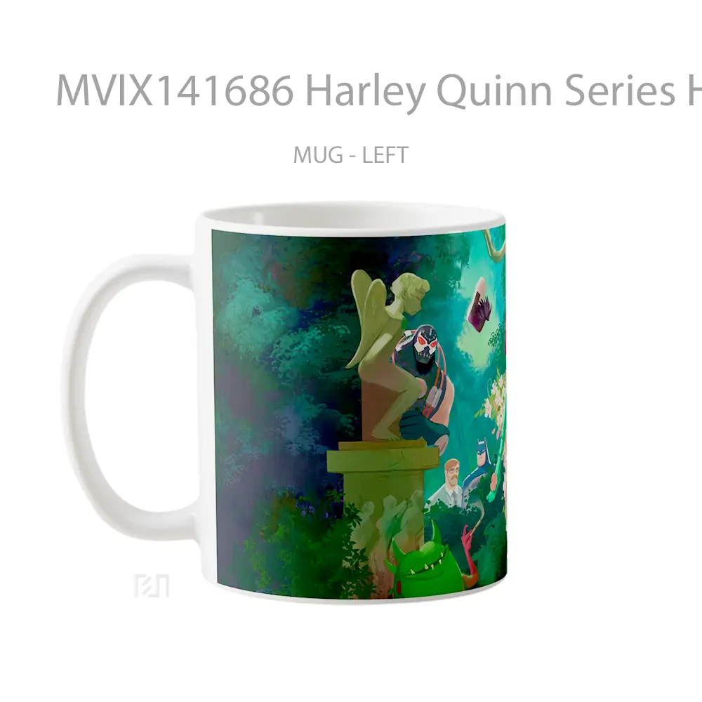 Mug Harley Quinn Series Harley Quinn Poison Ivy Bane King Shark Batman Gelas Superhero - All-side / Desain