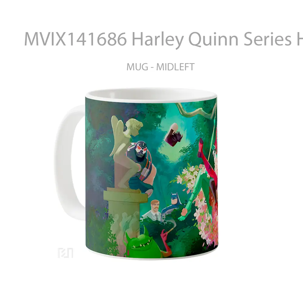 Mug Harley Quinn Series Harley Quinn Poison Ivy Bane King Shark Batman Gelas Superhero - All-side / Desain