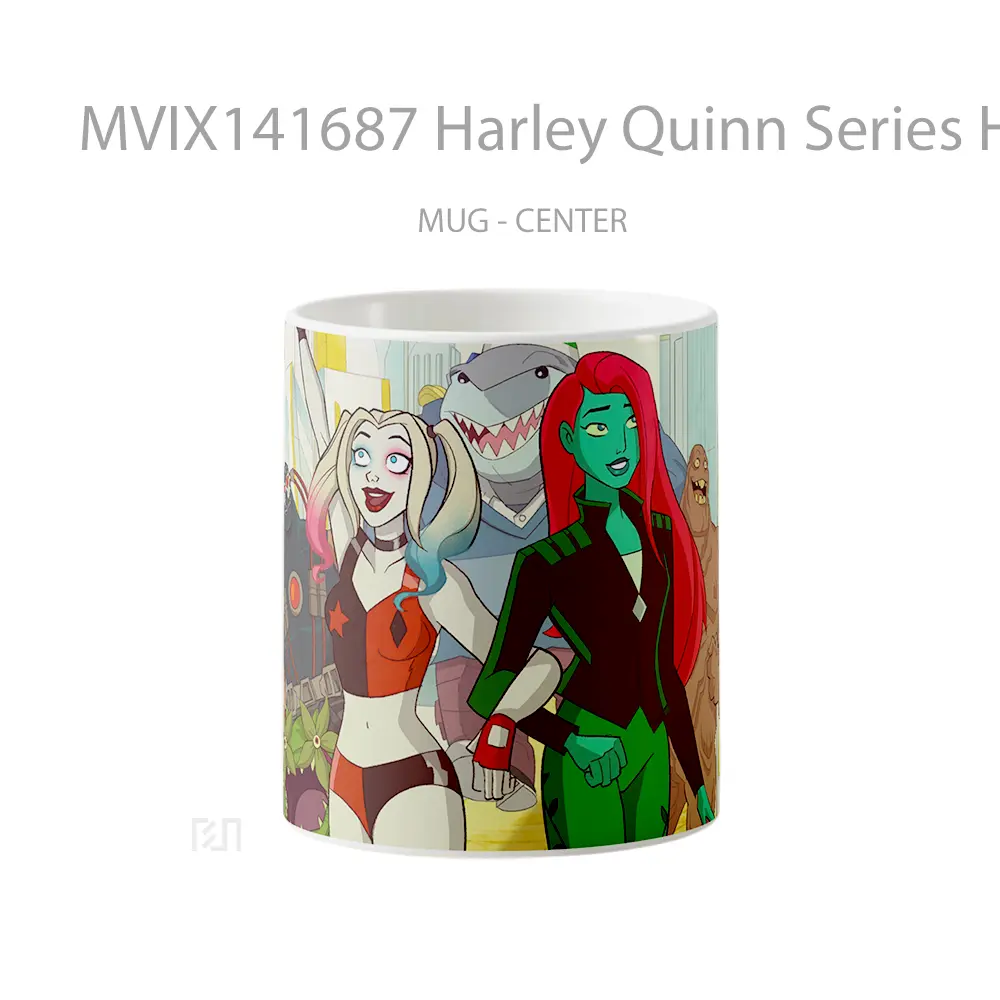 Mug Harley Quinn Series Harley Quinn Poison Ivy Bane King Shark Clayface Gelas Keramik Unik