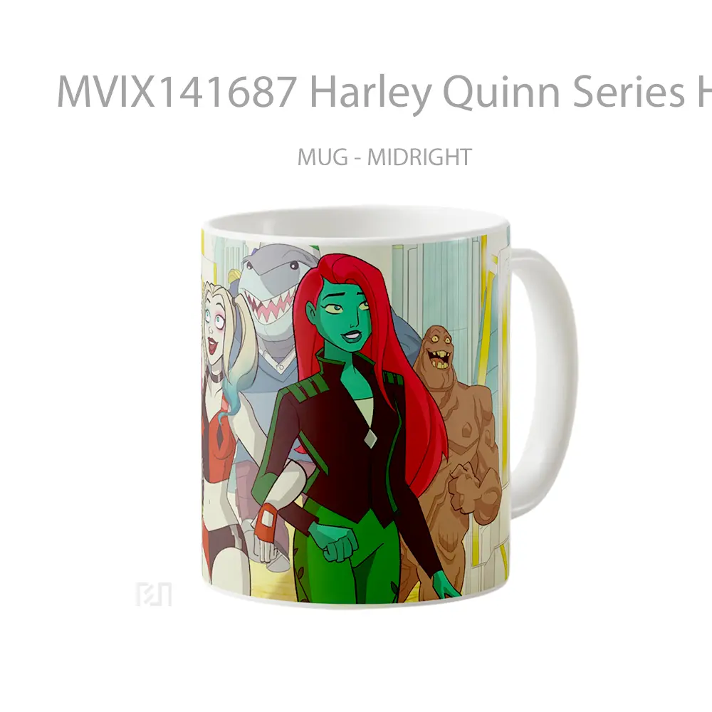Mug Harley Quinn Series Harley Quinn Poison Ivy Bane King Shark Clayface Gelas Keramik Unik - All-side / Desain