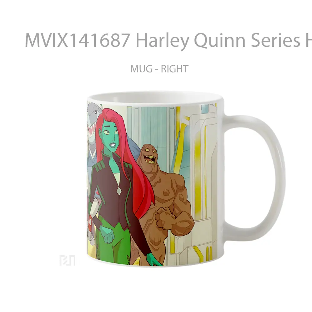 Mug Harley Quinn Series Harley Quinn Poison Ivy Bane King Shark Clayface Gelas Keramik Unik - All-side / Desain
