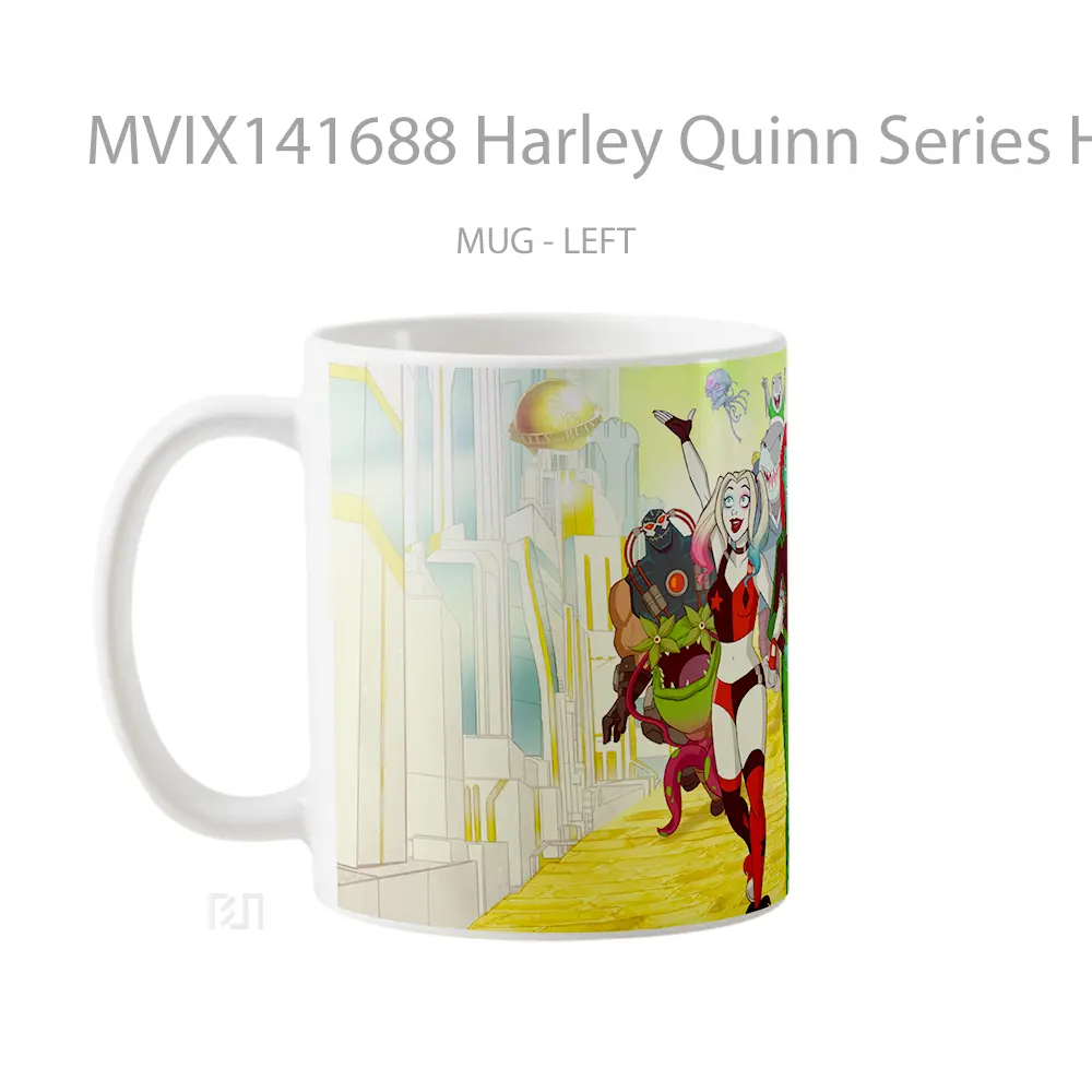 Mug Harley Quinn Series Harley Quinn Poison Ivy Bane King Shark Clayface Gelas Keramik Unik - All-side / Desain