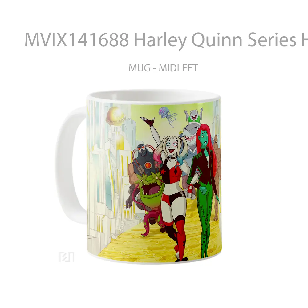 Mug Harley Quinn Series Harley Quinn Poison Ivy Bane King Shark Clayface Gelas Keramik Unik - All-side / Desain