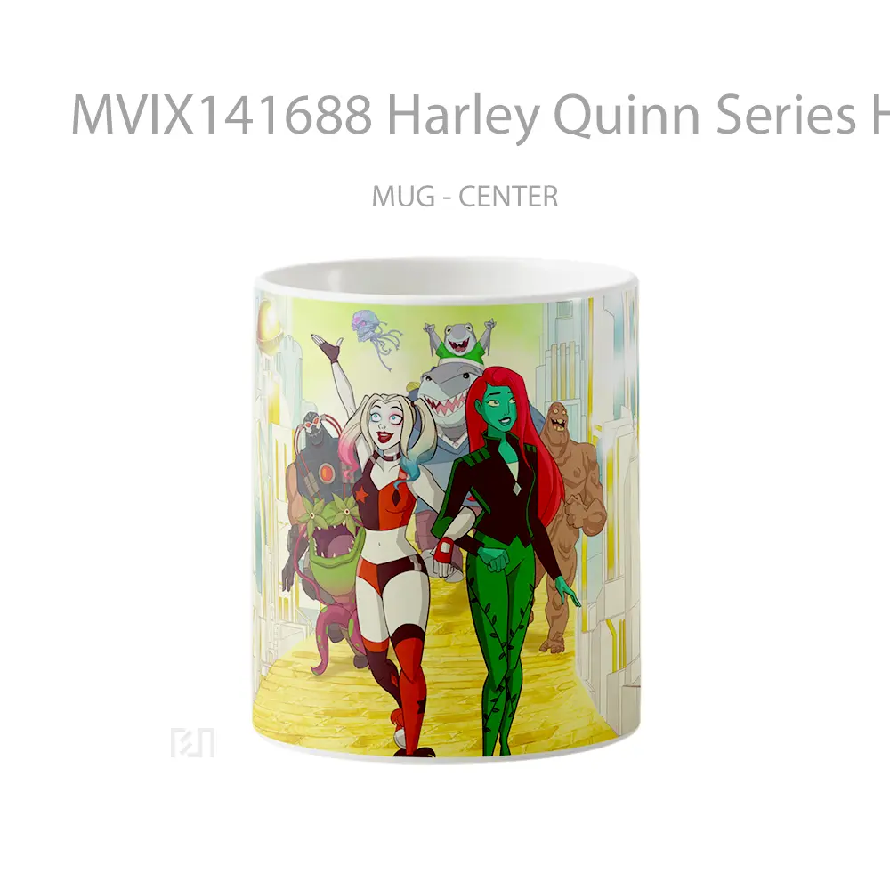 Mug Harley Quinn Series Harley Quinn Poison Ivy Bane King Shark Clayface Gelas Keramik Unik