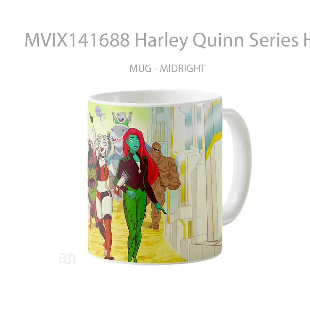 Mug Harley Quinn Series Harley Quinn Poison Ivy Bane King Shark Clayface Gelas Keramik Unik - All-side / Desain