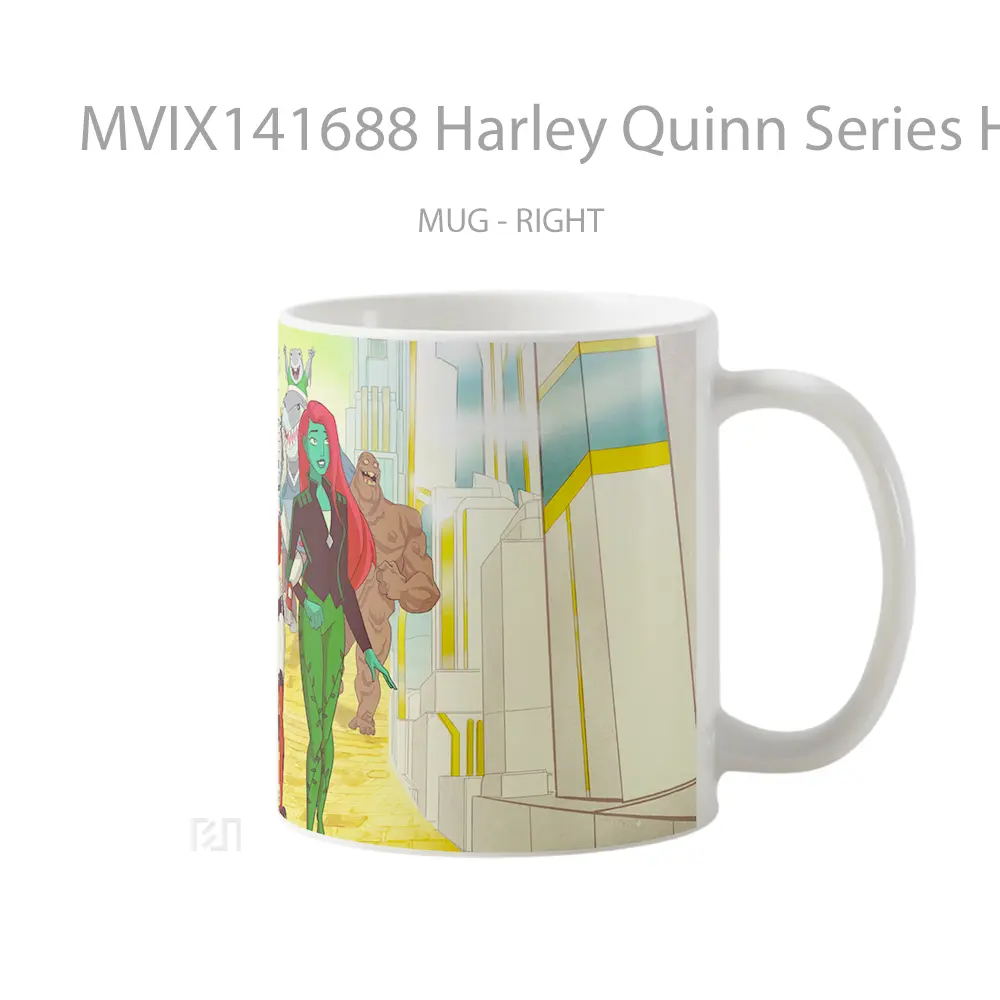 Mug Harley Quinn Series Harley Quinn Poison Ivy Bane King Shark Clayface Gelas Keramik Unik - All-side / Desain