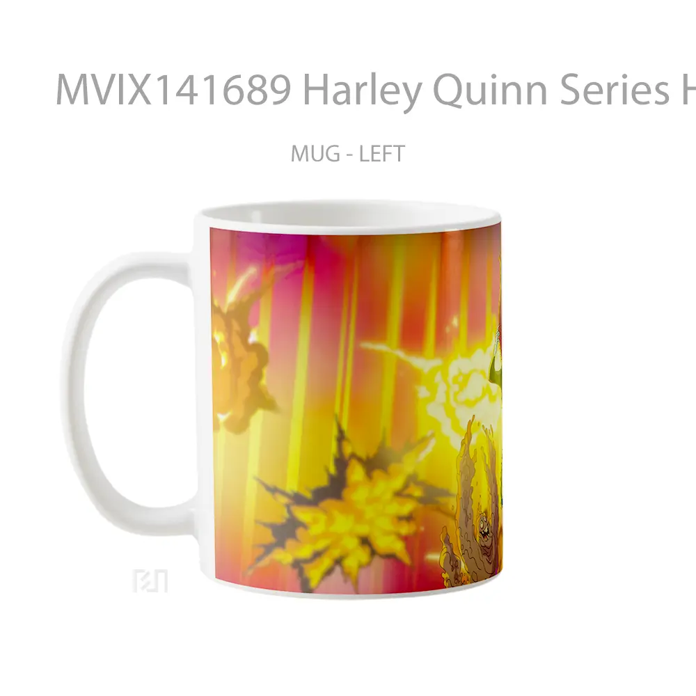 Mug Harley Quinn Series Harley Quinn Poison Ivy Clay Face Gelas Keramik Unik - All-side / Desain