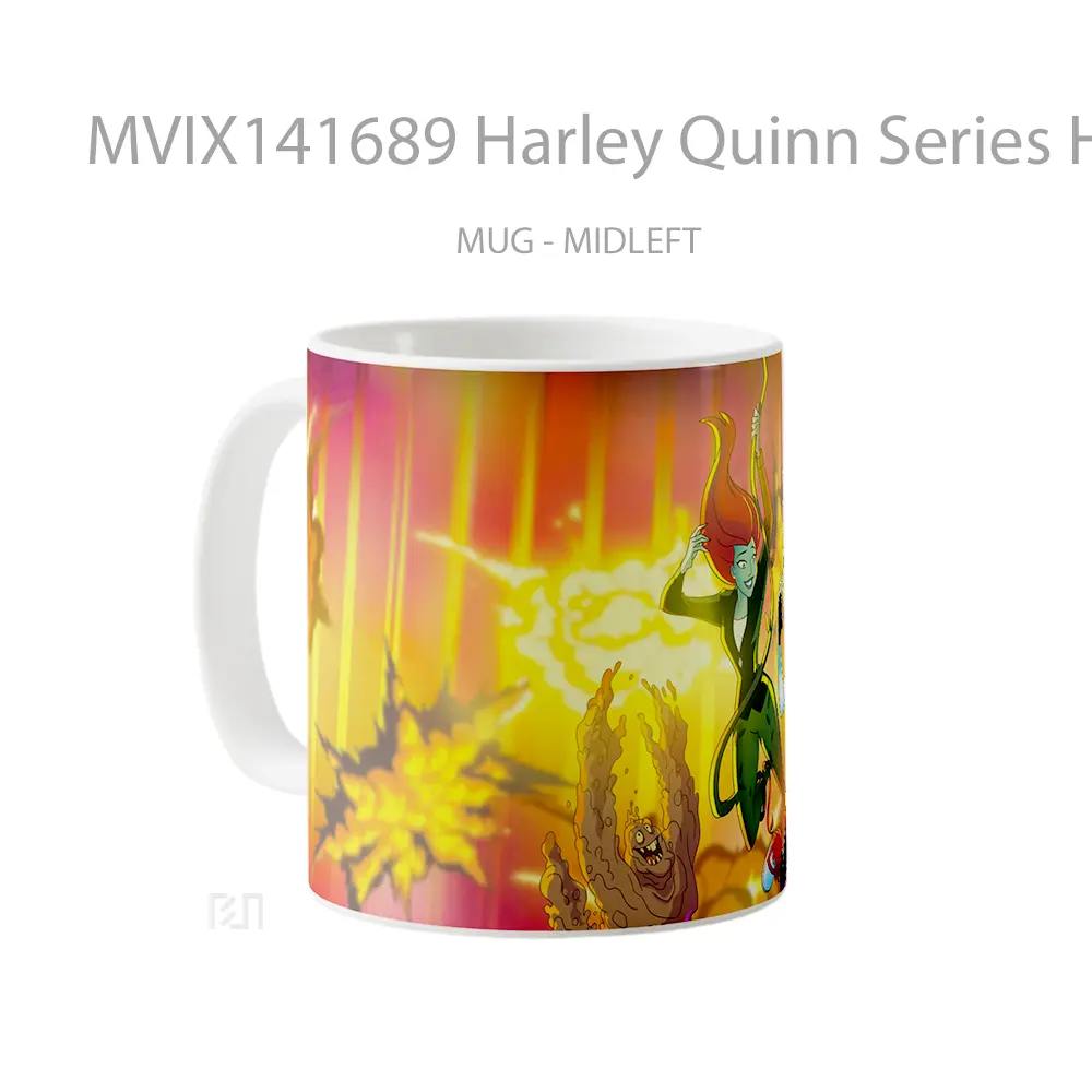Mug Harley Quinn Series Harley Quinn Poison Ivy Clay Face Gelas Keramik Unik - All-side / Desain