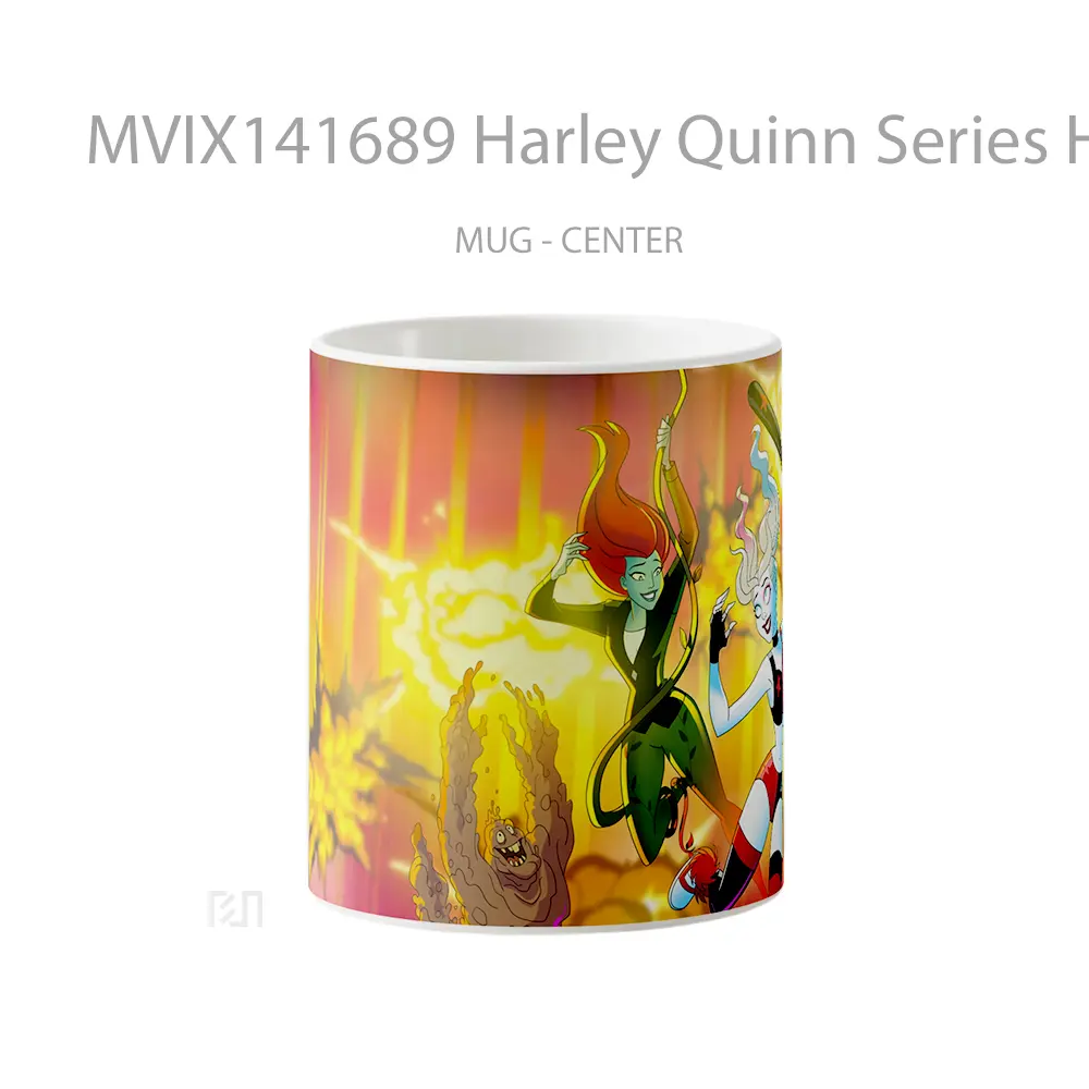 Mug Harley Quinn Series Harley Quinn Poison Ivy Clay Face Gelas Keramik Unik