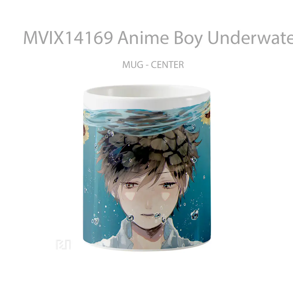 Mug Anime Boy Underwater Cangkir Anime