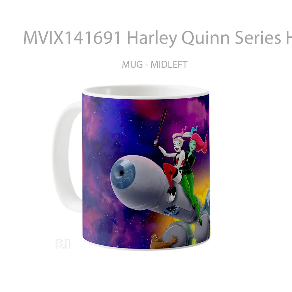 Mug Harley Quinn Series Harley Quinn Poison Ivy King Shark Gelas Keramik Unik - All-side / Desain