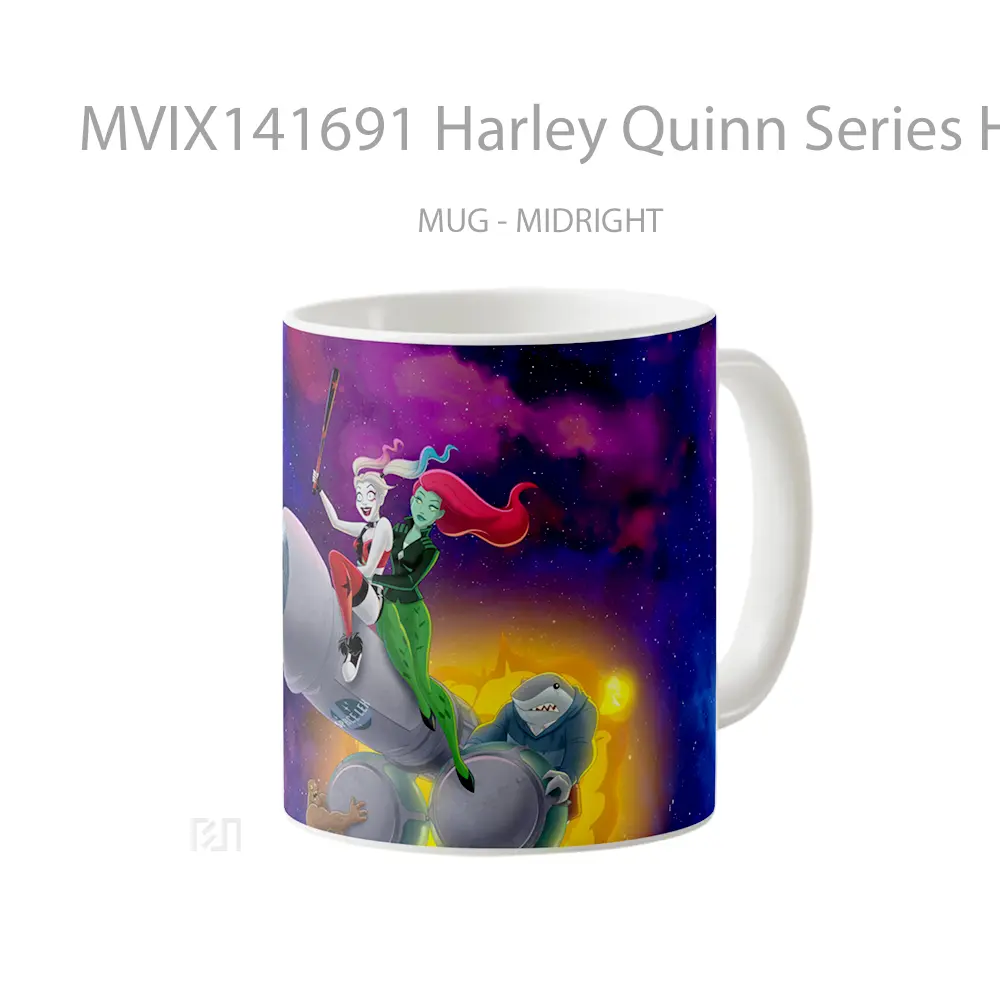 Mug Harley Quinn Series Harley Quinn Poison Ivy King Shark Gelas Keramik Unik - All-side / Desain