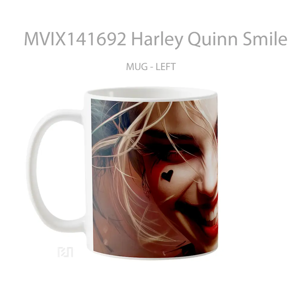 Mug Harley Quinn Smile Gelas Keramik Unik - All-side / Desain