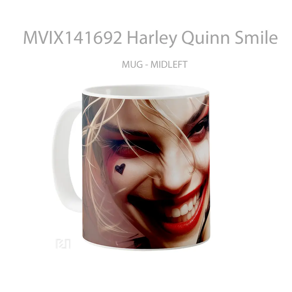 Mug Harley Quinn Smile Gelas Keramik Unik - All-side / Desain