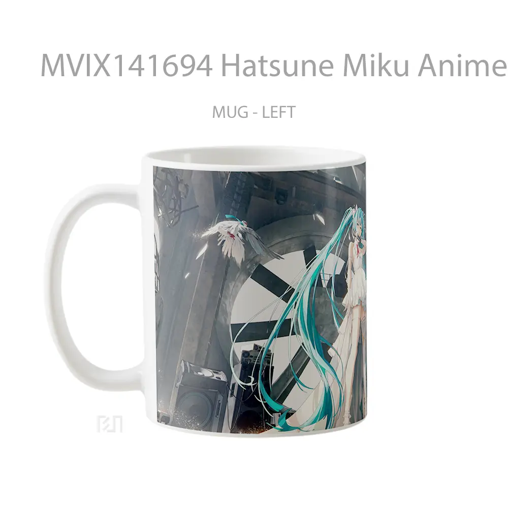 Mug Hatsune Miku Anime Girl Cangkir Anime - All-side / Desain