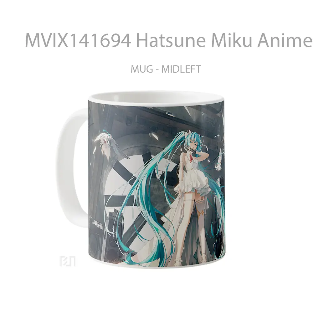Mug Hatsune Miku Anime Girl Cangkir Anime - All-side / Desain