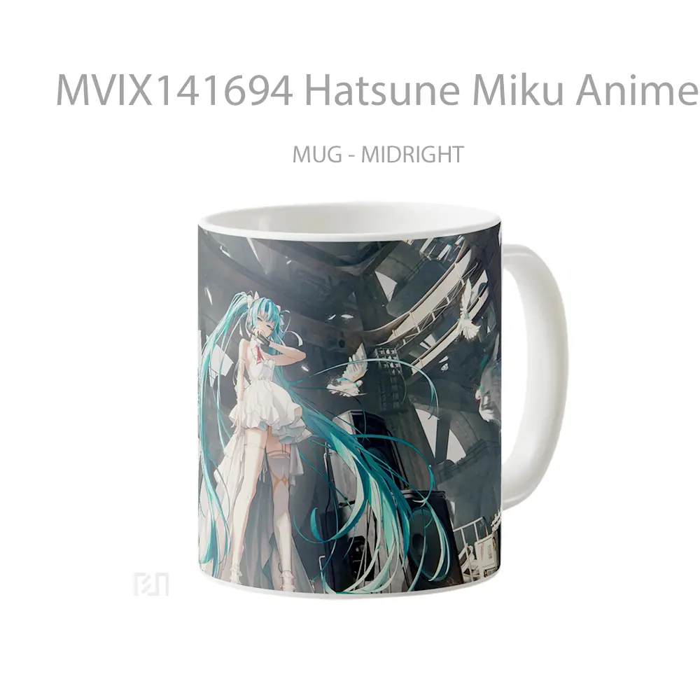 Mug Hatsune Miku Anime Girl Cangkir Anime - All-side / Desain
