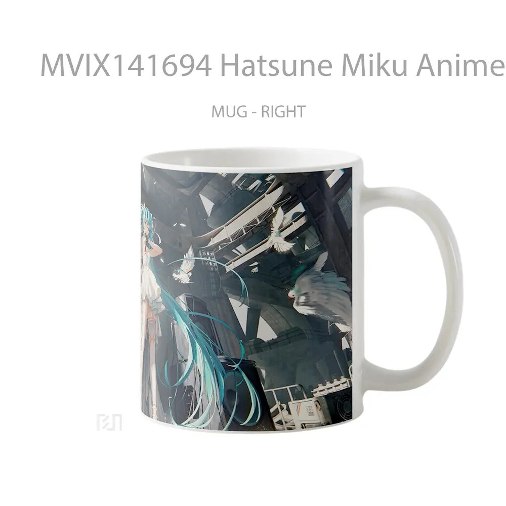 Mug Hatsune Miku Anime Girl Cangkir Anime - All-side / Desain