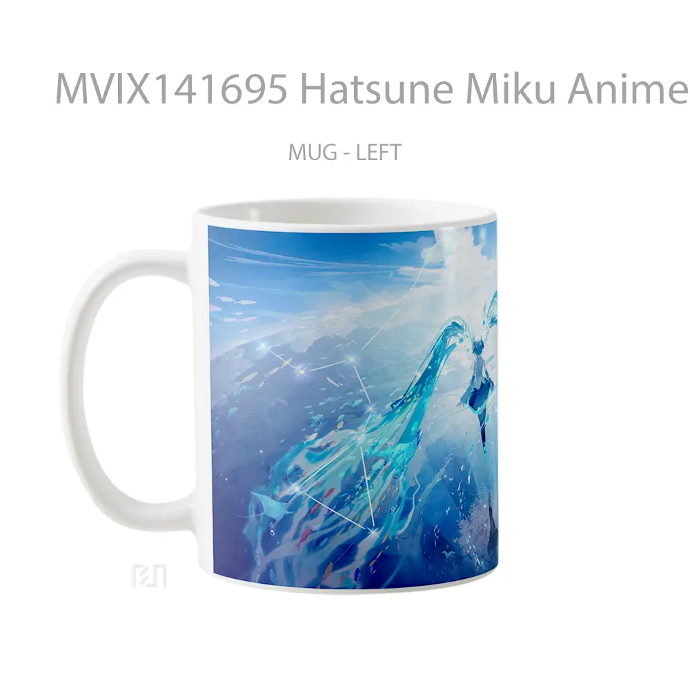 Mug Hatsune Miku Anime Girl Cangkir Anime - All-side / Desain