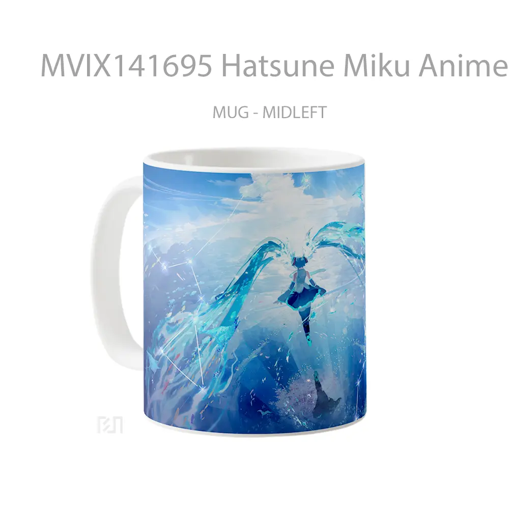 Mug Hatsune Miku Anime Girl Cangkir Anime - All-side / Desain