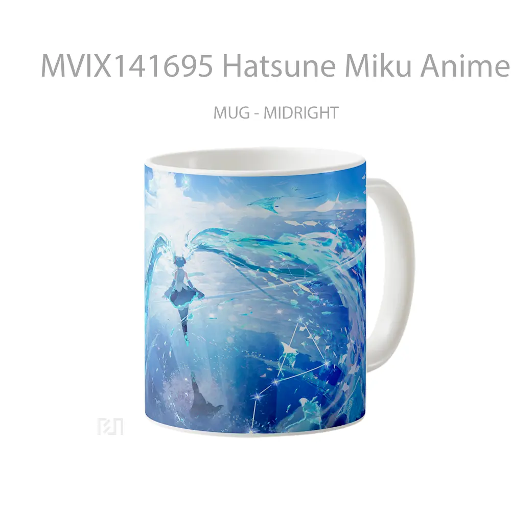 Mug Hatsune Miku Anime Girl Cangkir Anime - All-side / Desain