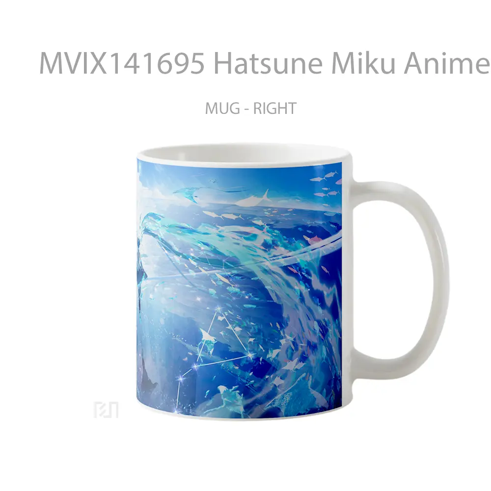 Mug Hatsune Miku Anime Girl Cangkir Anime - All-side / Desain