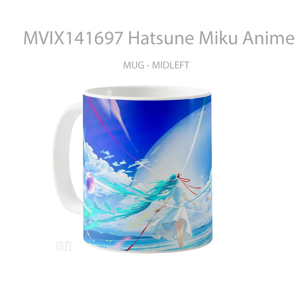 Mug Hatsune Miku Anime Girl Cangkir Anime - All-side / Desain