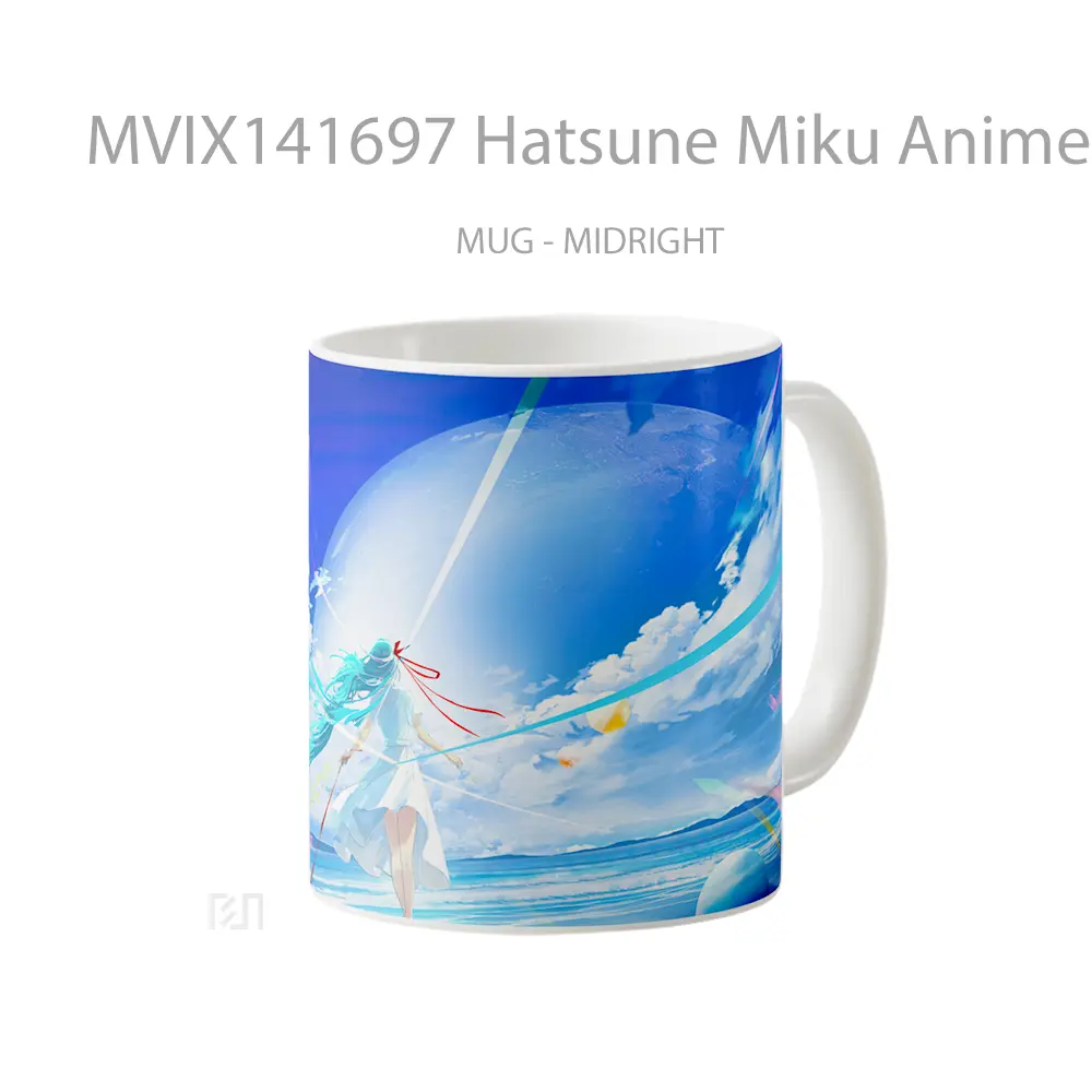 Mug Hatsune Miku Anime Girl Cangkir Anime - All-side / Desain