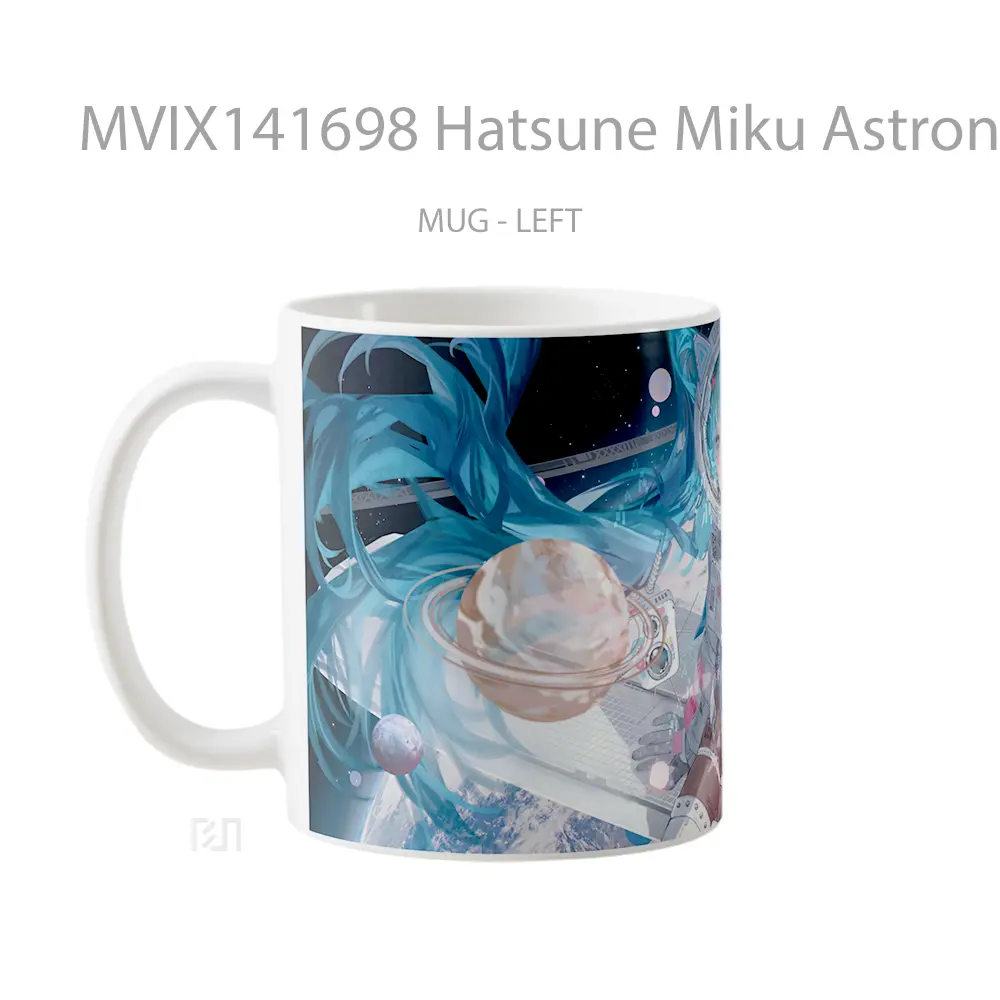 Mug Hatsune Miku Astronaut Anime Girl Cangkir Anime - All-side / Desain