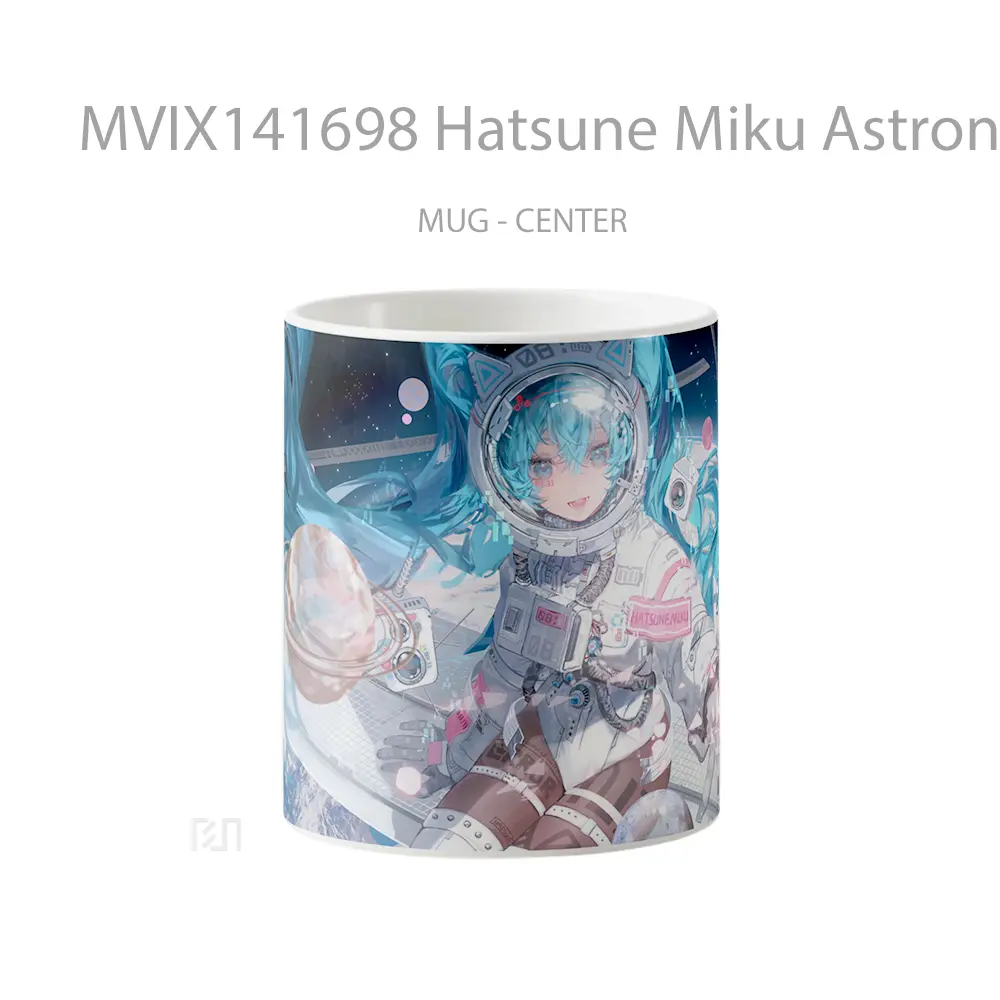 Mug Hatsune Miku Astronaut Anime Girl Cangkir Anime