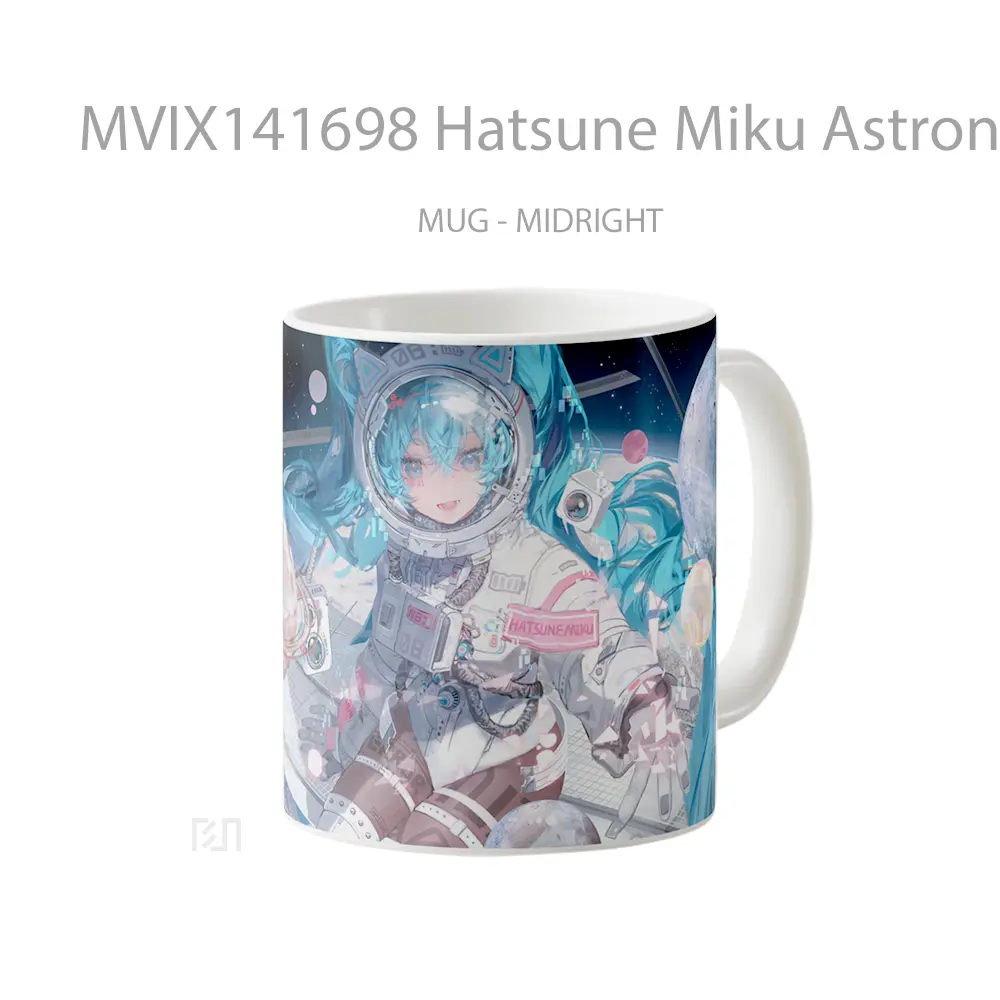 Mug Hatsune Miku Astronaut Anime Girl Cangkir Anime - All-side / Desain