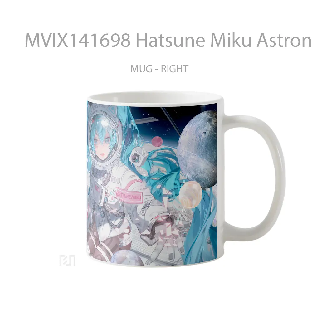 Mug Hatsune Miku Astronaut Anime Girl Cangkir Anime - All-side / Desain
