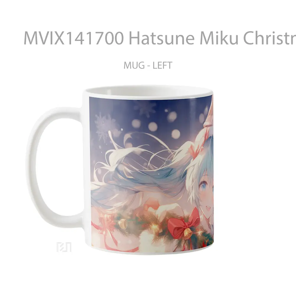Mug Hatsune Miku Christmas Anime Girl Cangkir Anime - All-side / Desain