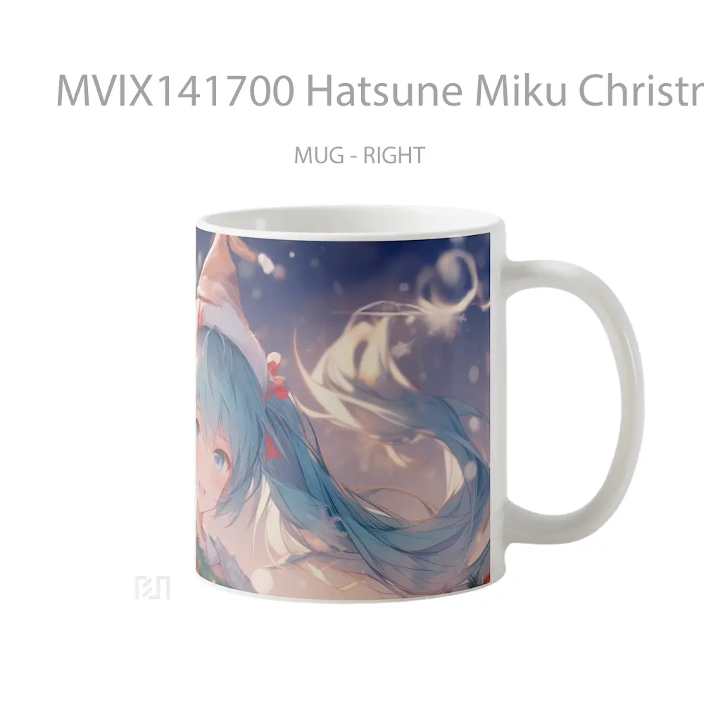Mug Hatsune Miku Christmas Anime Girl Cangkir Anime - All-side / Desain