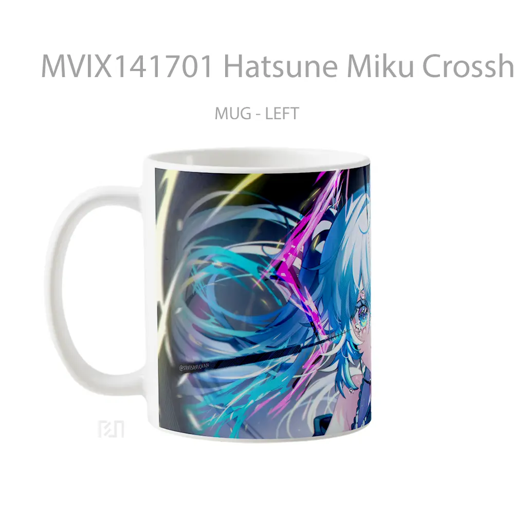Mug Hatsune Miku Crosshai Gelas Keramik Unik - All-side / Desain