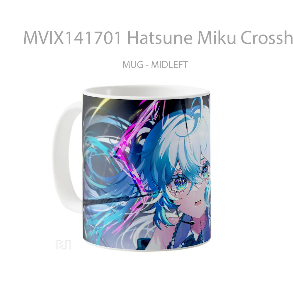 Mug Hatsune Miku Crosshai Gelas Keramik Unik - All-side / Desain