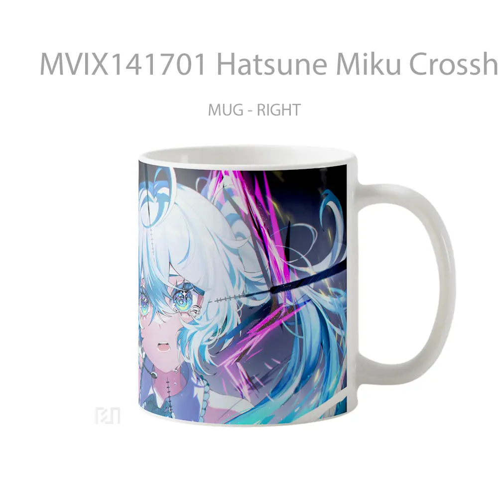 Mug Hatsune Miku Crosshai Gelas Keramik Unik - All-side / Desain