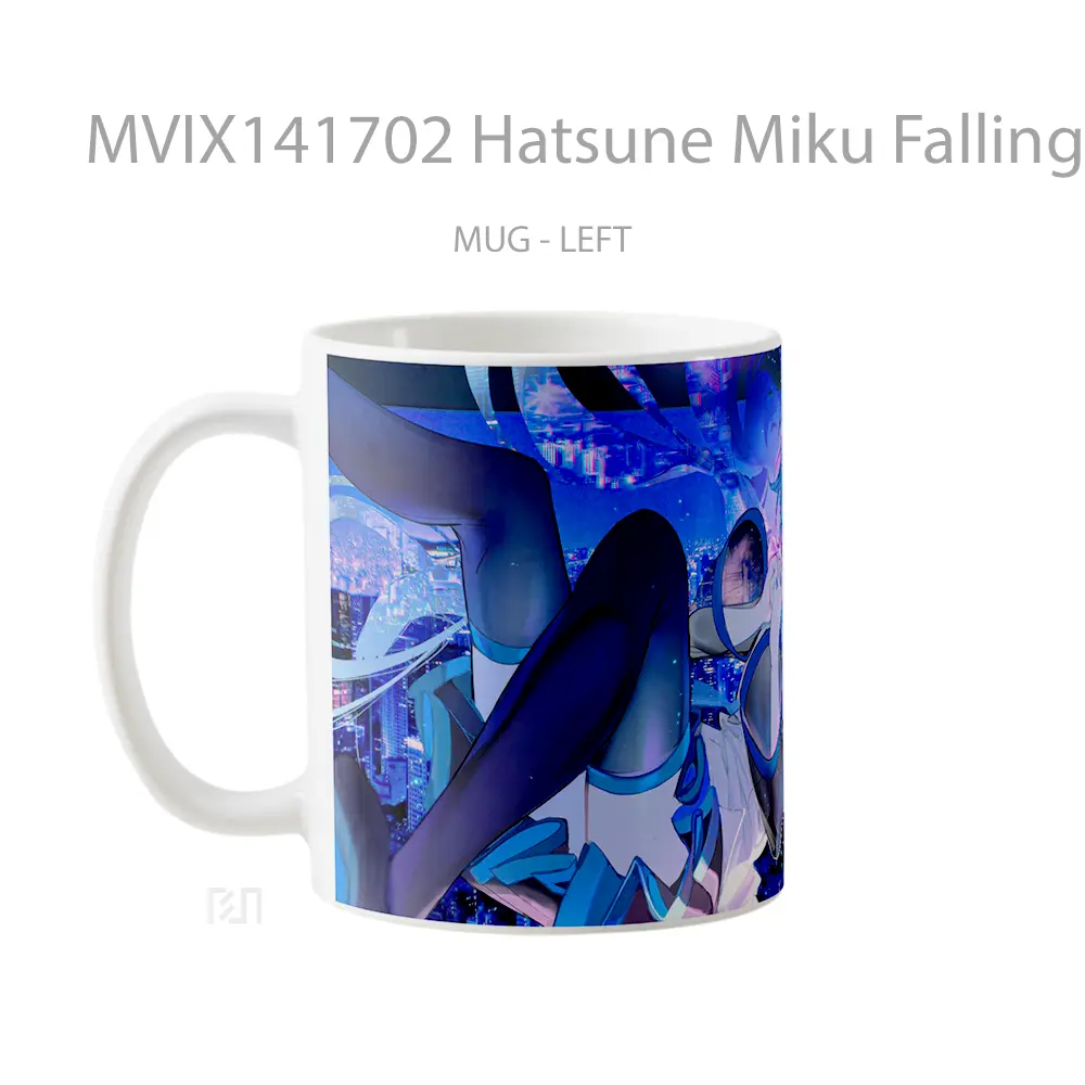 Mug Hatsune Miku Falling Anime Girl Cangkir Anime - All-side / Desain