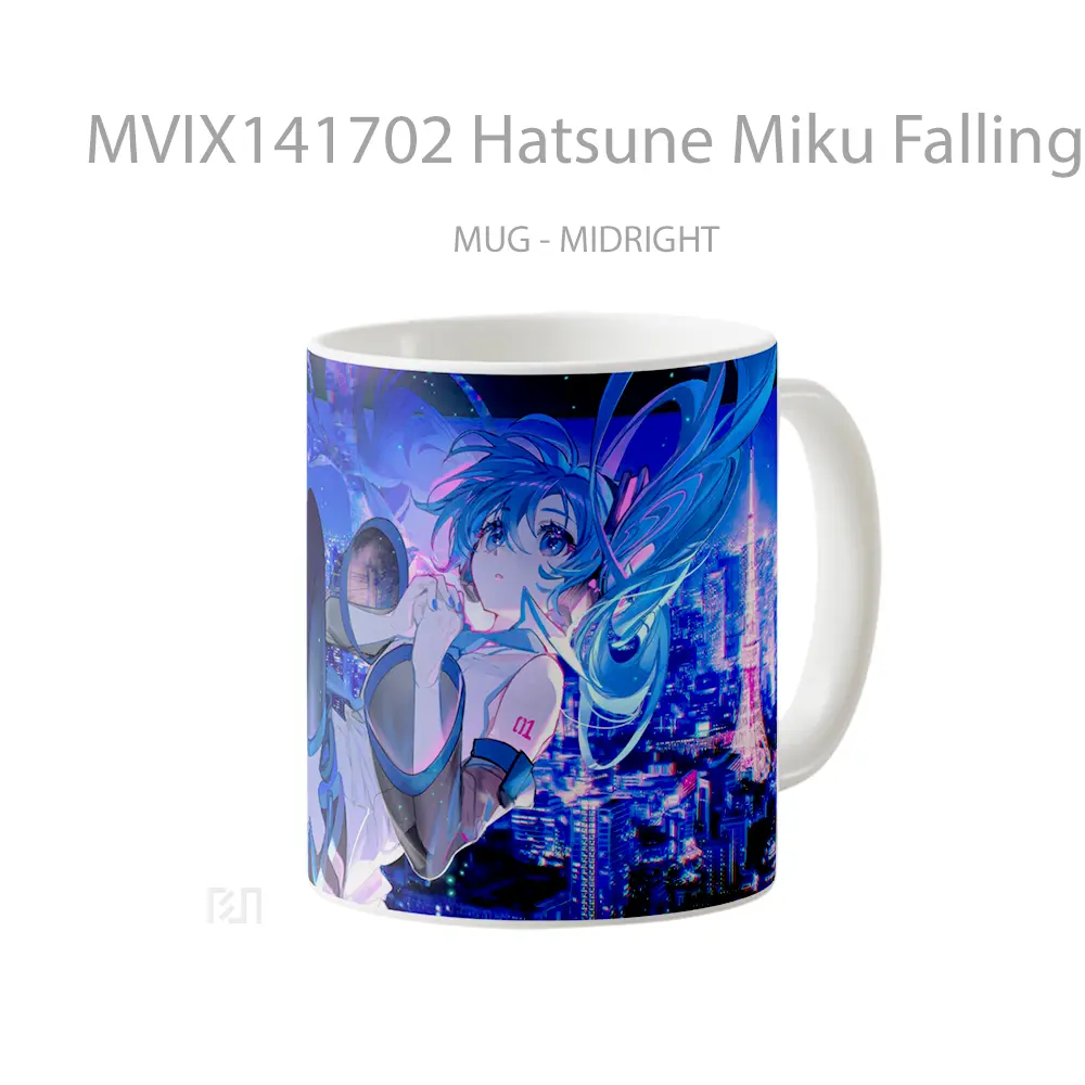 Mug Hatsune Miku Falling Anime Girl Cangkir Anime - All-side / Desain