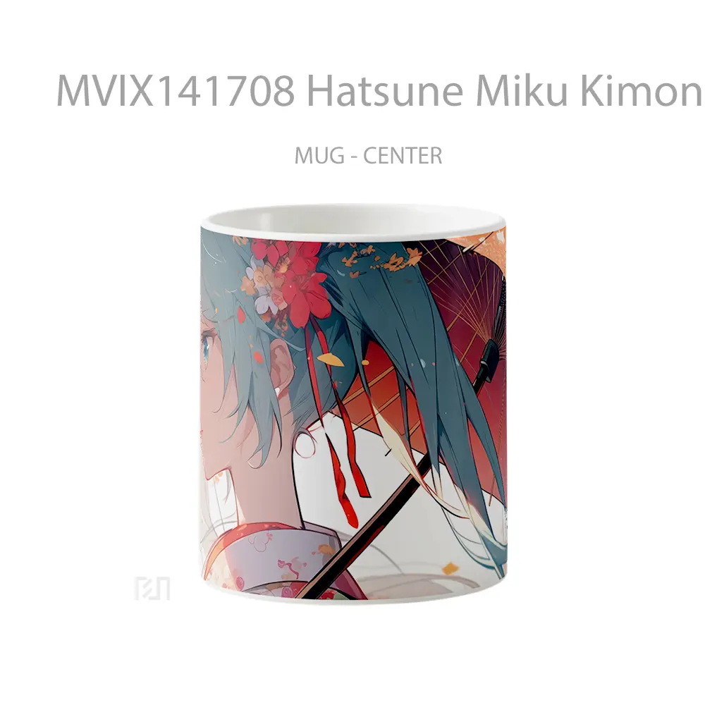 Mug Hatsune Miku Kimono Anime Girl Cangkir Anime