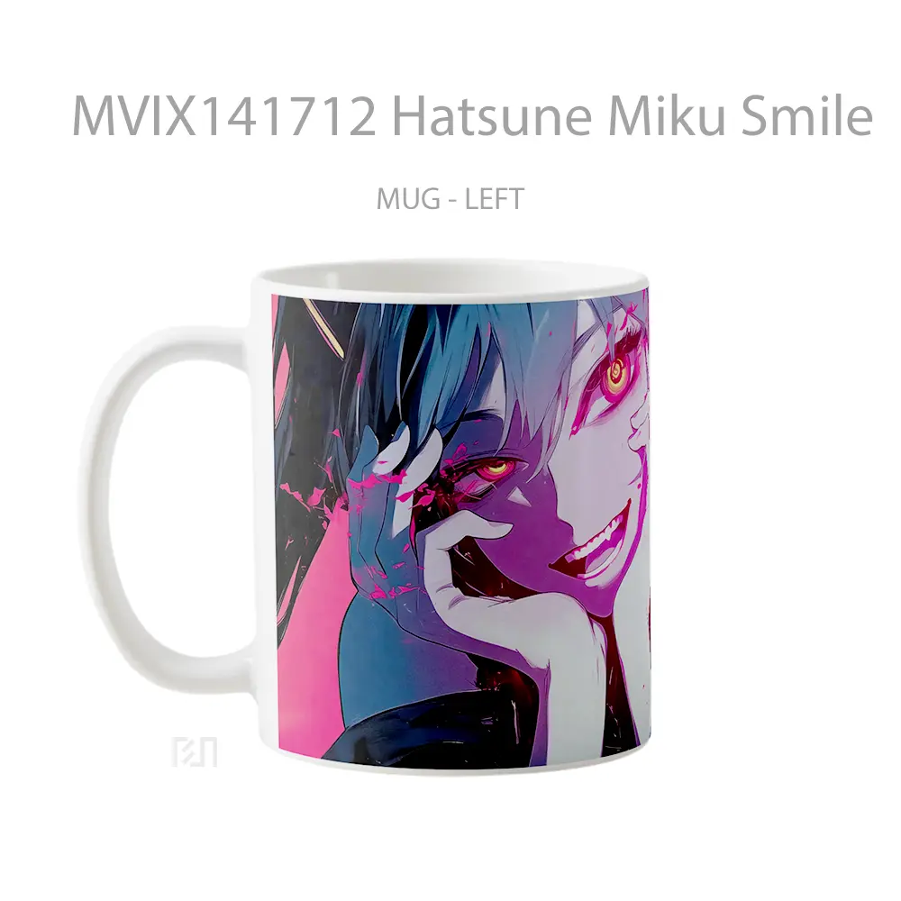 Mug Hatsune Miku Smile Gelas Keramik Unik - All-side / Desain