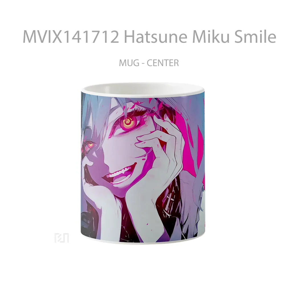 Mug Hatsune Miku Smile Gelas Keramik Unik