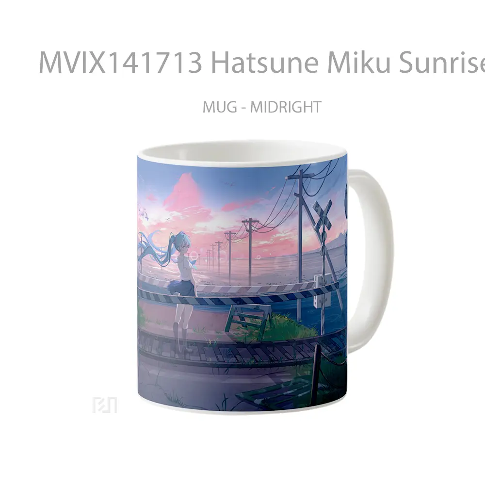 Mug Hatsune Miku Sunrise Anime Girl Cangkir Anime - All-side / Desain