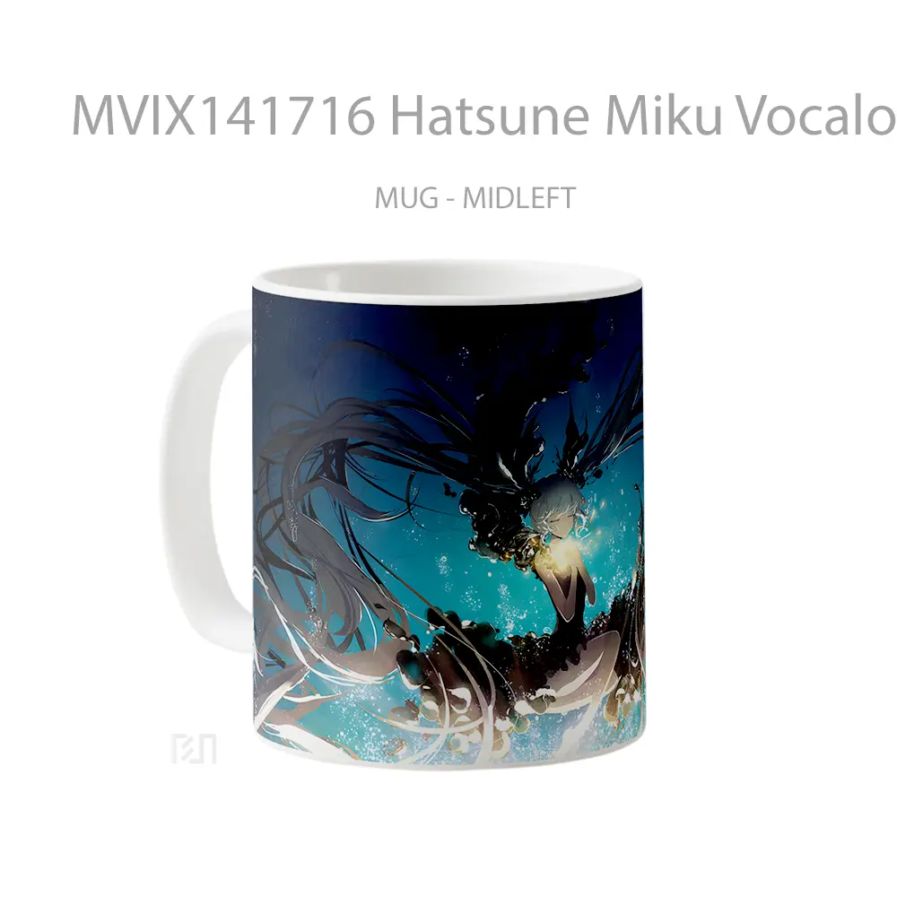 Mug Hatsune Miku Vocaloi Gelas Keramik Unik - All-side / Desain